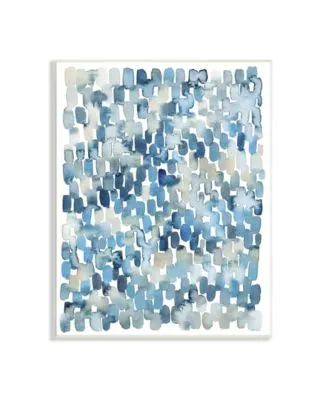 Stupell Industries Coastal Tile Abstract Soft Blue Beige Shapes Wall Plaque Art Collection By Grace Popp