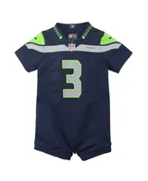 Infant Russell Wilson Navy Seattle Seahawks Romper Jersey