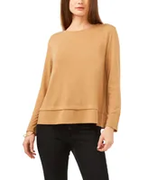 1.state Women's Long Sleeve Tie Back Cozy Knit Top