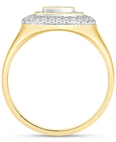 Men's Diamond Concentric Cluster Ring (1 ct. t.w.) in 10k Gold