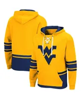 Men's Gold West Virginia Mountaineers Lace Up 3.0 Pullover Hoodie