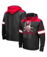 Men's Black Nebraska Huskers 2.0 Lace-Up Logo Pullover Hoodie