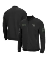 Men's Black Dayton Flyers Oht Military-Inspired Appreciation High-Speed Bomber Full-Zip Jacket