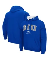 Men's Blue Eastern Illinois Panthers Arch and Logo Pullover Hoodie