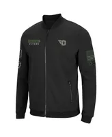 Men's Black Dayton Flyers Oht Military-Inspired Appreciation High-Speed Bomber Full-Zip Jacket