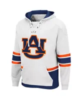 Men's White Auburn Tigers Lace Up 3.0 Pullover Hoodie