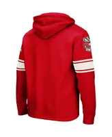 Men's Red Wisconsin Badgers 2.0 Lace-Up Pullover Hoodie