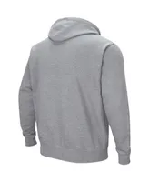 Men's Heathered Gray Xavier Musketeers Arch and Logo Pullover Hoodie