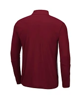 Men's Heathered Gray, Maroon Boston College Eagles Prospect Quarter-Zip Jacket