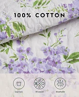 Laura Ashley Keighley Cotton Reversible 3 Piece Quilt Set