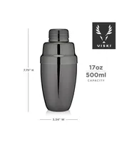 Viski Gunmetal Heavyweight Cocktail Shaker Set, 17 Oz