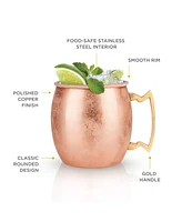 True Brands Moscow Mule Cocktail Mug, 2 Piece, 16 Oz