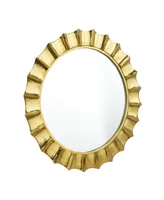 Glam Wall Mirror, 35" x 35" - Gold
