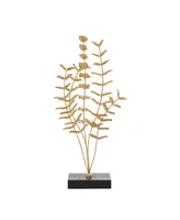 CosmoLiving by Cosmopolitan Metal Contemporary Abstract Sculpture, 21" x 10" - Gold