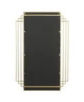 CosmoLiving by Cosmopolitan Glam Metal Wall Mirror, 36" x 24" - Gold