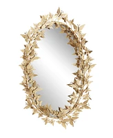 Glam Metal Wall Mirror, 33" x 19"