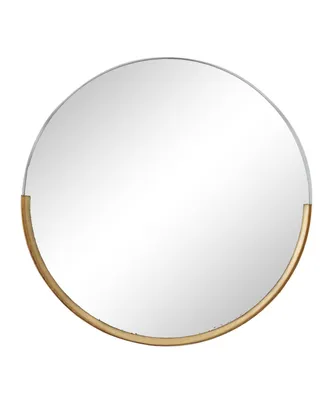Modern Metal Wall Mirror, 30" x 31" - Gold