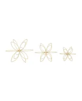 CosmoLiving by Cosmopolitan Metal Sculpture, Set of 3 - Gold