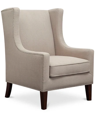 Madison Park Barton Fabric Accent Chair with Nailheads