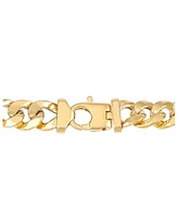 Polished Curb Chain Necklace 22" in 10K Yellow Gold