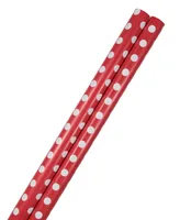 Jam Paper Gift Wrap 50 Square Feet Polka Dot Wrapping Paper Rolls, Pack of 2