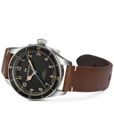 Hamilton Men's Khaki Aviation Pioneer Automatic Brown Leather Strap Watch 38mm