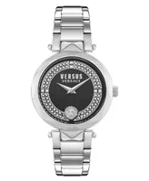 Versus by Versace Women's Covent Garden Silver-tone Stainless Steel Bracelet Watch 36mm