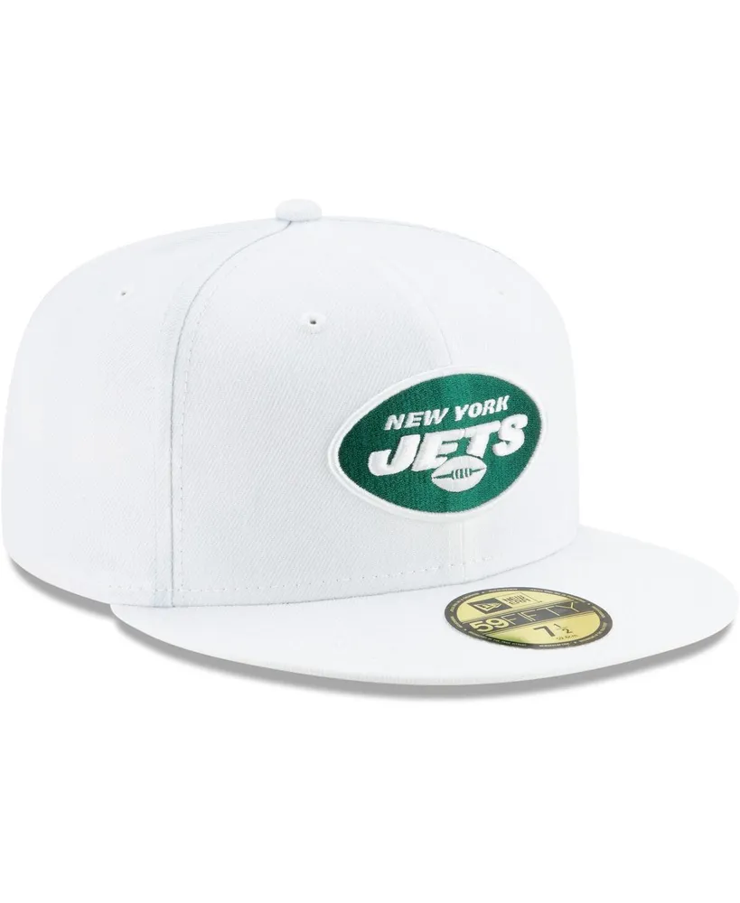 Men's White New York Jets Omaha 59FIFTY Fitted Hat