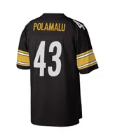 Men's Troy Polamalu Black Pittsburgh Steelers Legacy Replica Jersey