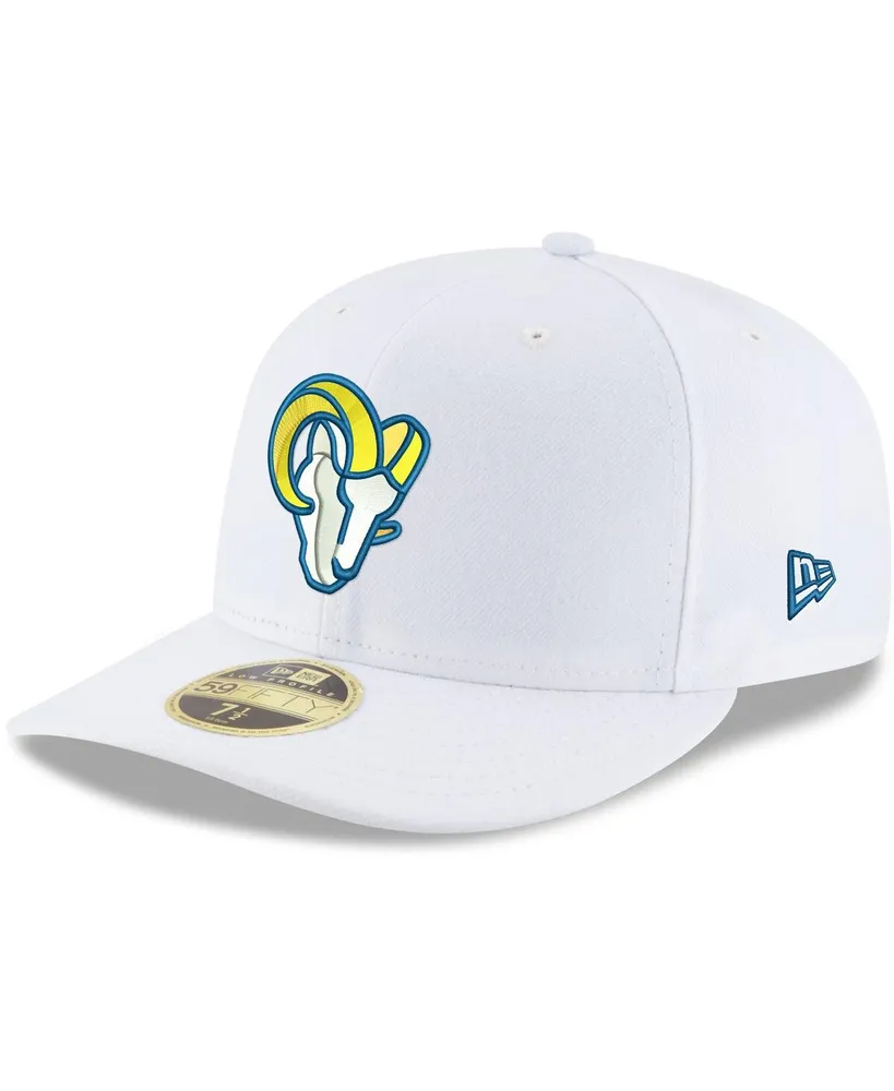 Men's White Los Angeles Rams Alternate Logo Omaha Low Profile 59FIFTY Fitted Hat