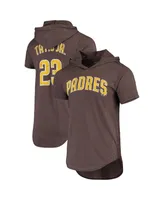 Men's Fernando Tatis Jr. Heathered Brown San Diego Padres Softhand Player Tri-Blend Hoodie T-shirt