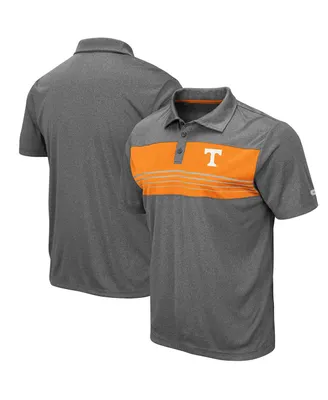 Men's Colosseum Heathered Charcoal Tennessee Volunteers Smithers Polo Shirt