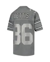 Big Boys Jerome Bettis Charcoal Pittsburgh Steelers 1996 Retired Player Metal Replica Jersey