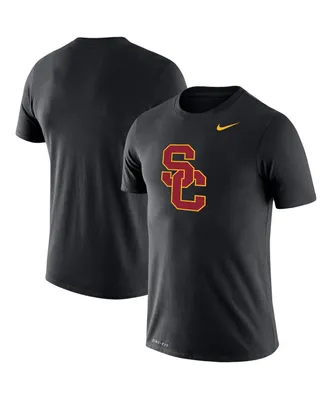 Men's Black Usc Trojans Big & Tall Legend Primary Logo Performance T-shirt