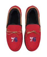 Men's Philadelphia 76ers Corduroy Moccasin Slippers