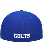 Men's Royal Indianapolis Colts Logo Omaha 59FIFTY Fitted Hat