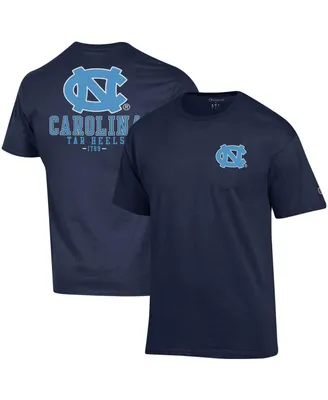 Men's Champion Navy North Carolina Tar Heels Stack 2-Hit T-shirt