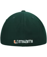 Men's Green Miami Hurricanes Team Color Fitted Hat