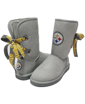 Women's Pittsburgh Steelers Ribbon Boots