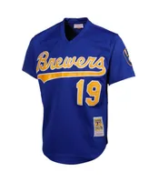 Men's Robin Yount Royal Milwaukee Brewers Cooperstown Mesh Batting Practice Jersey