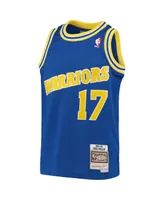 Big Boys Chris Mullin Royal Golden State Warriors 1993-94 Hardwood Classics Swingman Throwback Jersey