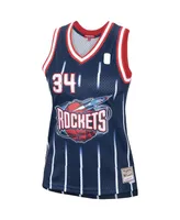 Women's Hakeem Olajuwon Navy Houston Rockets Hardwood Classics Swingman Jersey