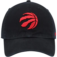 '47 Men's Black Toronto Raptors Alternate Logo Team Clean Up Adjustable Hat