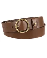 Levi's Women's Circular Center Bar Buckle Leather Belt