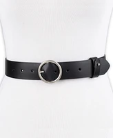 Levi's Women's Circular Center Bar Buckle Leather Belt