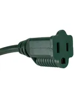 25' 3-Prong Outdoor Extension Power Cord with Outlet Block - Multi