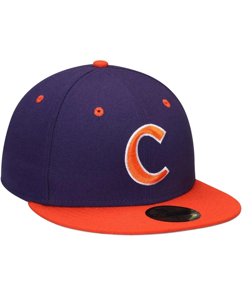 Men's Clemson Tigers 59FIFTY Basic Fitted Hat - Purple and Orange