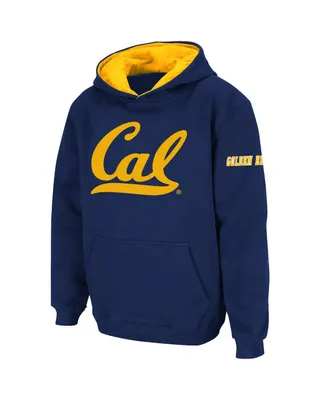 Big Boys Navy Cal Bears Big Logo Pullover Hoodie