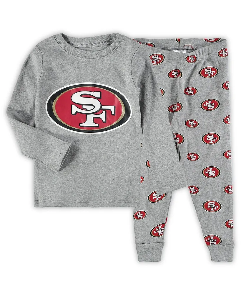 Preschool Heathered Gray Kansas City Chiefs Long Sleeve T-Shirt & Pants  Sleep Set