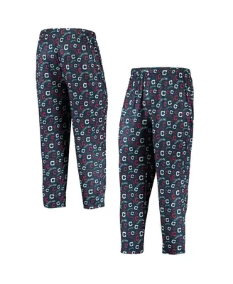 Men's Navy Cleveland Indians Cooperstown Collection Repeat Pajama Pants